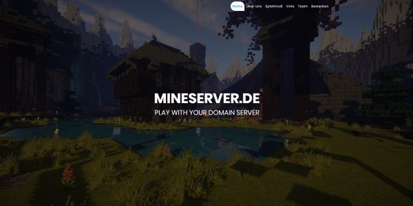 Minecraft Website für deinen Server