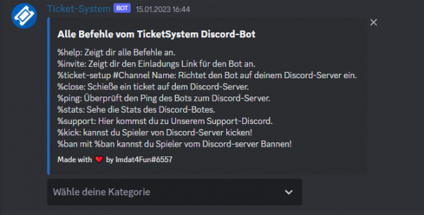 Discord Ticket-Support System
