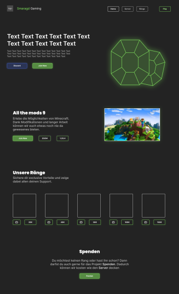 Minecraft Website